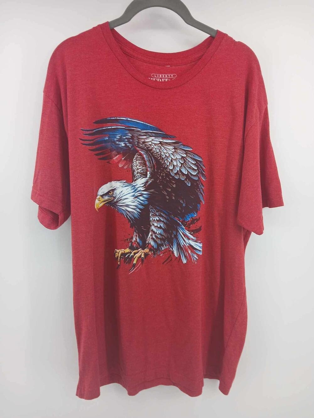 USA red white and blue eagle tee shirt